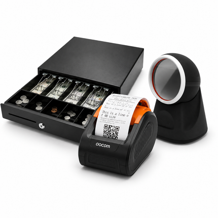 aksesore biznesesh, kase lekesh, skaner barkodesh, printer, printer termik