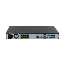 NVR 16 Kanale Dahua DHI-NVR5216-8P-EI WizSense, 8 porta PoE, kamera IP deri 32MP, 2 HDD dhe HDMI 8K.