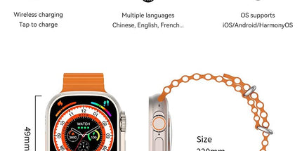 Smartwatch WiWU SW01 Ultra me ekran 1.9 inch HD IPS, IP68, bateri 420mAh dhe thirrje Bluetooth – ora inteligjente premium për përdorues në Shqipëri.