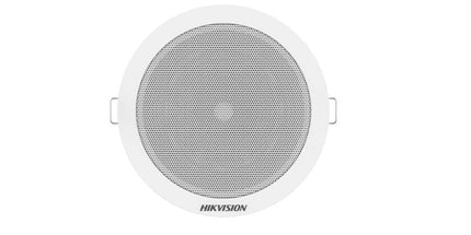 Altoparlant tavani analog Hikvision DS-QAE0206G1-V 6W me altoparlant 5.25 inç, linjë audio 100V, tingull të pastër, montim të lehtë në tavan dhe dizajn elegant, ideal për hotele, restorante, zyra, shkolla, qendra tregtare dhe sisteme njoftimi zanor në Shqipëri.