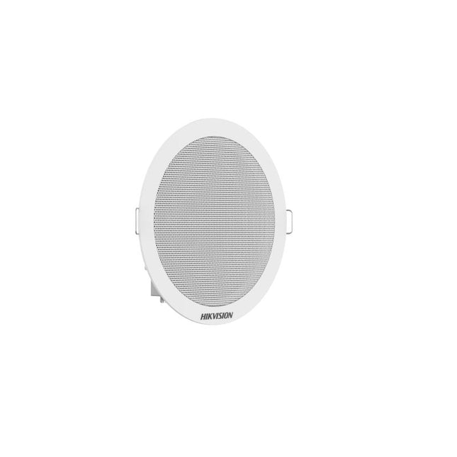 Altoparlant tavani analog Hikvision DS-QAE0206G1-V 6W me altoparlant 5.25 inç, linjë audio 100V, tingull të pastër, montim të lehtë në tavan dhe dizajn elegant, ideal për hotele, restorante, zyra, shkolla, qendra tregtare dhe sisteme njoftimi zanor në Shqipëri.