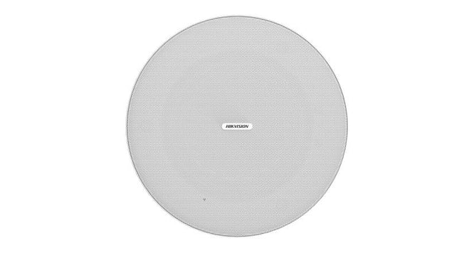 Altoparlant tavani pa kornizë Hikvision DS-QAZ0610G1 10W me woofer 6.5 inç dhe tweeter 1 inç, mbështet hyrje audio 100V, 70V dhe 8Ω, ideal për sisteme muzike, njoftime zanore, hotele, restorante, zyra, shkolla dhe qendra tregtare në Shqipëri.
