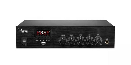 Amplifikator muzike MATE T-2080U 80W me USB MP3 Bluetooth FM për sistem audio PA