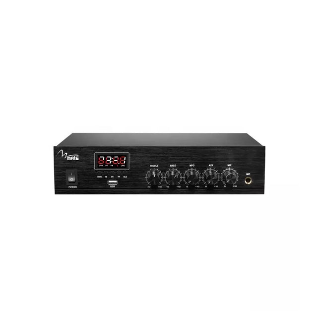 Amplifikator muzike MATE T-2080U 80W me USB MP3 Bluetooth FM për sistem audio PA