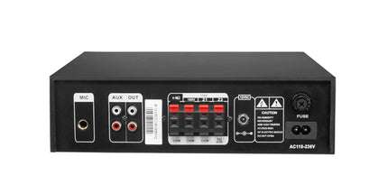 Amplifikator muzike MATE T-2080U 80W me USB MP3 Bluetooth FM për sistem audio PA