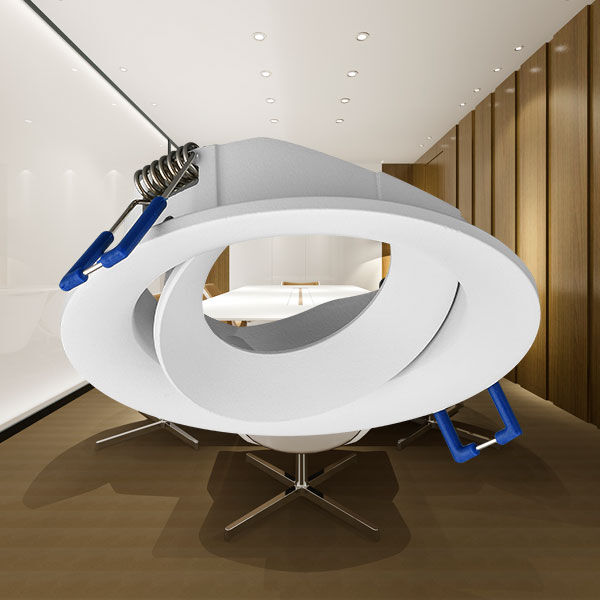 Braytron BH03-04120 spotlight GU10 i bardhë, alumini IP20 recessed, ndriçim i brendshëm modern për shtëpi dhe biznese në Shqipëri.