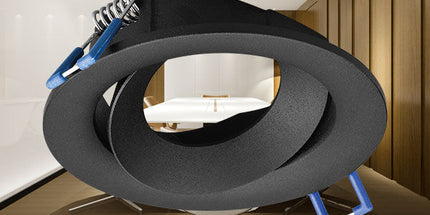 Braytron BH03-04121 spotlight GU10 i zi, alumini IP20 recessed, spot tavanor për ndriçim të brendshëm modern në Shqipëri.