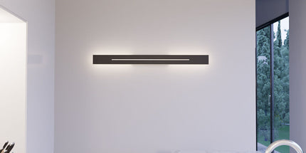 Braytron BH07-03401 LED Wall Light 10W, 700lm 3000K, muror dekorativ alumini i zi për ndriçim të brendshëm në Shqipëri.