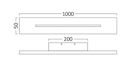 Braytron BH07-03601 LED Wall Light 30W, 2060lm 3000K, trup alumini i zi, ndriçim muror profesional për ambiente në Shqipëri.