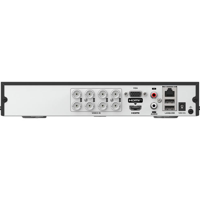 DVR Hikvision iDS-7208HUHI-M1/T AcuSense 8 Kanale me Deep Learning AI, Human & Vehicle Classification, Motion Detection 2.0, Perimeter Protection, Face Detection, H.265 Pro+, mbështetje deri në 16 kamera IP 8MP, HDMI 4K, HDD deri në 10TB, Hik-Connect, DVR profesional për sisteme sigurie në Shqipëri | AlbaStore