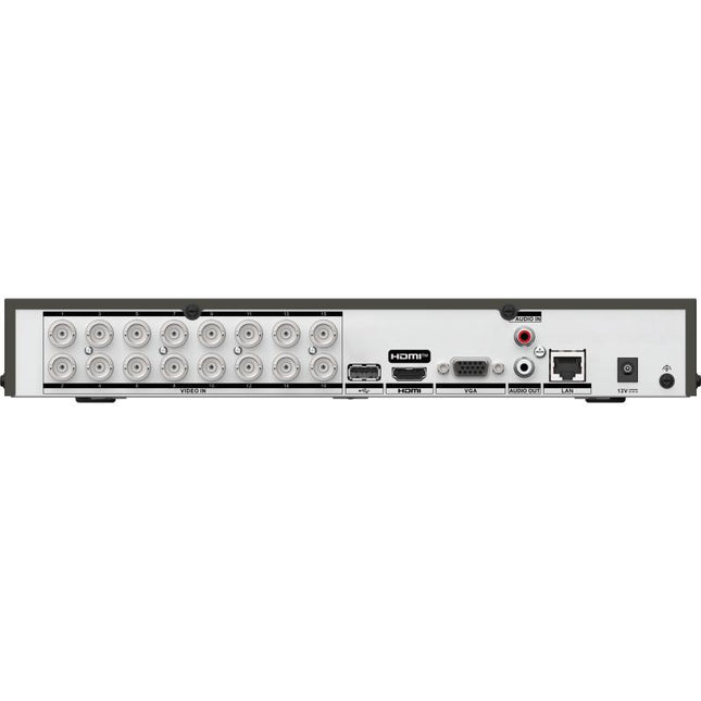 DVR Hikvision iDS-7216HUHI-M1/T AcuSense 16 Kanale me Deep Learning AI, Human & Vehicle Classification, Motion Detection 2.0, Perimeter Protection, Face Detection, H.265 Pro+, mbështetje deri në 32 kamera IP 8MP, HDMI 4K, HDD deri në 10TB, Hik-Connect, DVR profesional për sisteme sigurie në Shqipëri | AlbaStore 