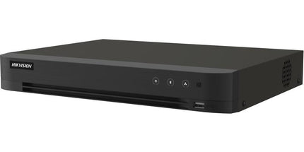 DVR Hikvision iDS-7216HUHI-M1/T AcuSense 16 Kanale me Deep Learning AI, Human & Vehicle Classification, Motion Detection 2.0, Perimeter Protection, Face Detection, H.265 Pro+, mbështetje deri në 32 kamera IP 8MP, HDMI 4K, HDD deri në 10TB, Hik-Connect, DVR profesional për sisteme sigurie në Shqipëri | AlbaStore 
