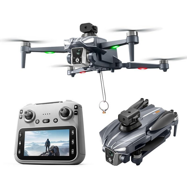 Dron K18 MAX 4K me kamerë 48MP, WiFi 5G, motor Brushless, distancë kontrolli deri në 700 metra, ekran 4.5 inç në telekomandë, shmangie inteligjente të pengesave, bateri 2200 mAh dhe fluturim deri në 20 minuta, ideal për fotografi dhe video ajrore në Shqipëri.