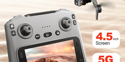 Dron K19 MAX 4K me GPS, WiFi 5G, motorë Brushless, transmetim deri në 2 km, kamerë 4K, pozicionim Optical Flow, kontroll me aplikacion dhe telekomandë, kohë fluturimi 20–30 minuta, ideal për fotografi dhe video ajrore profesionale në Shqipëri. 