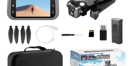 Dron K19 MAX 4K me GPS, WiFi 5G, motorë Brushless, transmetim deri në 2 km, kamerë 4K, pozicionim Optical Flow, kontroll me aplikacion dhe telekomandë, kohë fluturimi 20–30 minuta, ideal për fotografi dhe video ajrore profesionale në Shqipëri. 