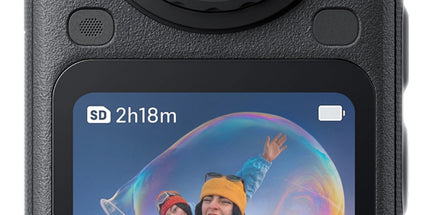 Kamerë 360° 8K Insta360 X6 Essentials Bundle me video 8K 50fps, foto 120MP, dy sensorë 1/1.1", Triple AI Chip, OLED dhe Invisible Selfie Stick 114cm.