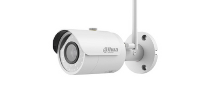 Kamerë Dahua DH-IPC-HFW1320S-W 3MP Wi-Fi Mini Bullet me IR 30m dhe mbrojtje IP67 për instalime pa kabuj.