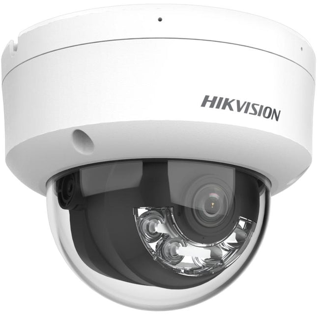 Kamerë IP 6MP Hikvision DS-2CD1163G2-LIU Dome, Smart Hybrid Light 30m, mikrofon, PoE, IP67.