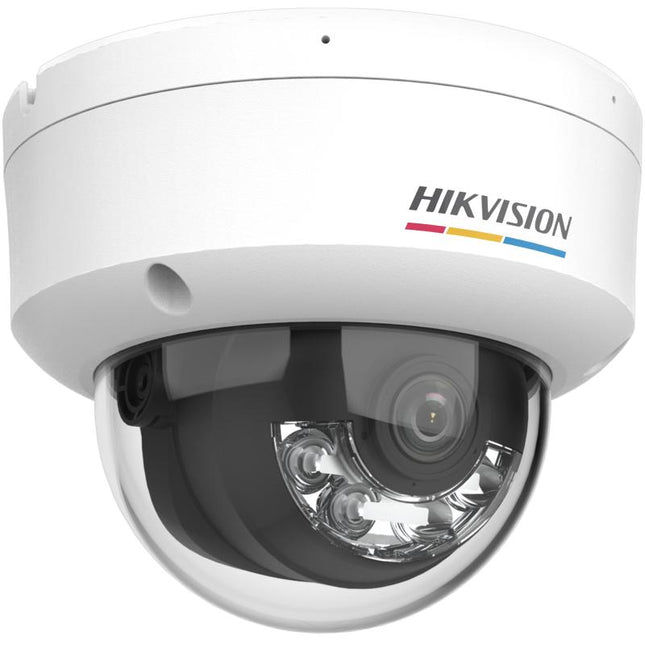 Kamerë IP 6MP Hikvision DS-2CD1167G2H-LIU Dome ColorVu, Smart Hybrid Light 30m, mikrofon dhe PoE.