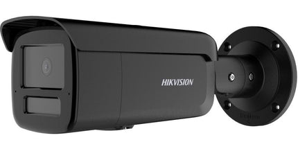 Kamerë IP Bullet Hikvision AcuSense DS-2CD2T43G2-2LI(2U)/4LI(2U) 4MP me Smart Hybrid Light, zbulim inteligjent të njerëzve dhe automjeteve, mikrofon të dyfishtë të integruar (modelet -2U), WDR 120 dB, H.265+, IP67, IK10, PoE dhe mbështetje për kartë microSD deri në 512GB, ideale për sisteme profesionale sigurie në Shqipëri.