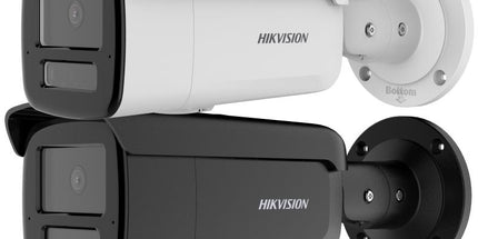 Kamerë IP Bullet Hikvision AcuSense DS-2CD2T43G2-2LI(2U)/4LI(2U) 4MP me Smart Hybrid Light, zbulim inteligjent të njerëzve dhe automjeteve, mikrofon të dyfishtë të integruar (modelet -2U), WDR 120 dB, H.265+, IP67, IK10, PoE dhe mbështetje për kartë microSD deri në 512GB, ideale për sisteme profesionale sigurie në Shqipëri.
