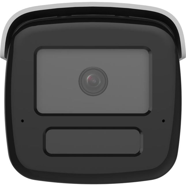 Kamerë IP Bullet Hikvision AcuSense DS-2CD2T46G2H-IS2U/S(L)(RB) 4MP me alarm stroboskopik dhe sirenë zanore, audio dykahëshe, mikrofon të dyfishtë, altoparlant të integruar, zbulim inteligjent të njerëzve dhe automjeteve, WDR 120 dB, H.265+, IP67 dhe mbështetje për kartë microSD deri në 512GB, ideale për siguri profesionale në Shqipëri.