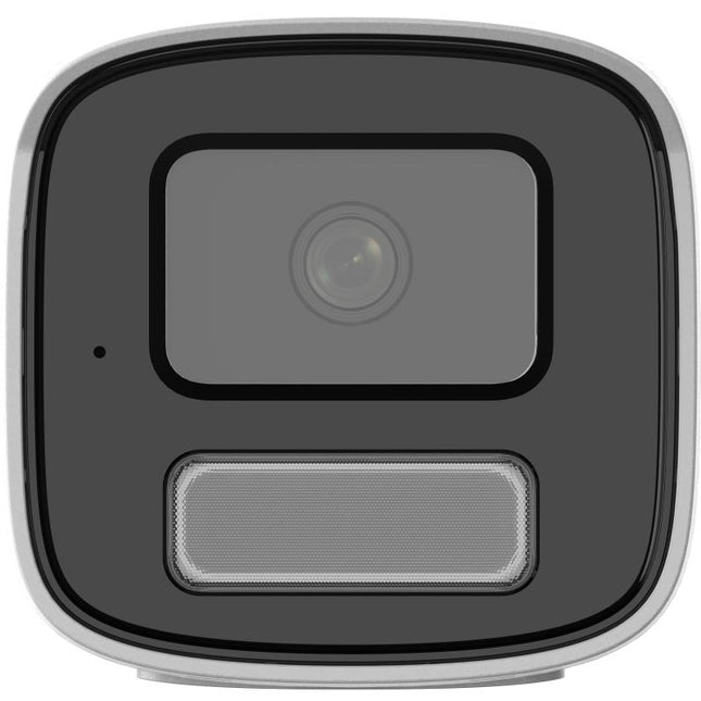 Kamerë IP Bullet Hikvision ColorVu 3.0 DS-2CD1T47G3H-LIU(F)(/SL)(/SRB) 4MP me pamje me ngjyra 24/7, Smart Hybrid Light deri në 50 metra, HikAI-ISP, mikrofon të integruar, audio dykahëshe, alarm me dritë, H.265+, IP67 dhe mbështetje për kartë microSD deri në 512GB, ideale për siguri profesionale në Shqipëri.
