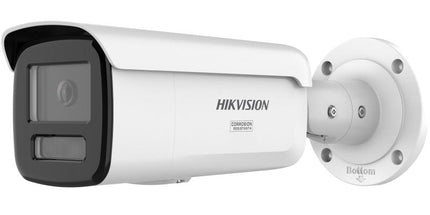 Kamerë IP Bullet Hikvision ColorVu 3.0 DS-2CD2T47G3-LIY 4MP me Smart Hybrid Light, imazh me ngjyra 24/7, HikAI-ISP, ndriçim IR dhe LED deri në 60 metra, WDR 130 dB, H.265+, zbulim inteligjent të njerëzve dhe automjeteve, IP67, NEMA 4X dhe mbështetje për kartë microSD deri në 512GB, ideale për sisteme profesionale sigurie në Shqipëri.