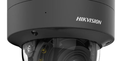 Kamerë IP Dome Hikvision ColorVu DS-2CD2747G2T-LZS 4MP me lente motorike 2.8–12 mm, imazh me ngjyra 24/7, dritë e bardhë deri në 40 metra, WDR 130 dB, zbulim inteligjent të njerëzve dhe automjeteve, H.265+, IP67, IK10 dhe mbështetje për kartë microSD deri në 512GB, ideale për sisteme profesionale sigurie në Shqipëri.