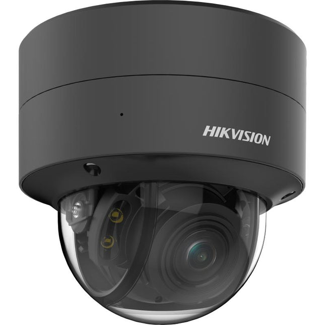 Kamerë IP Dome Hikvision ColorVu DS-2CD2747G2T-LZS 4MP me lente motorike 2.8–12 mm, imazh me ngjyra 24/7, dritë e bardhë deri në 40 metra, WDR 130 dB, zbulim inteligjent të njerëzve dhe automjeteve, H.265+, IP67, IK10 dhe mbështetje për kartë microSD deri në 512GB, ideale për sisteme profesionale sigurie në Shqipëri.