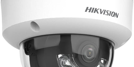 Kamerë IP Dome Hikvision DS-2CD1143G2-LIU 4MP me Smart Hybrid Light, Human & Vehicle Detection, mikrofon të integruar, WDR 120dB, H.265+, PoE, mbështetje microSD deri në 512GB, mbrojtje IP67 dhe IK08, ideale për biznese, shtëpi dhe sisteme sigurie në Shqipëri. 