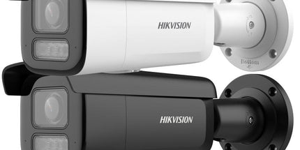 Kamerë IP Hikvision 8MP AcuSense me zoom motorik 2.8–12mm dhe Smart Hybrid Light 60m.