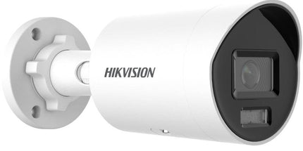 Kamerë IP Hikvision ColorVu DS-2CD2047G2H-LI 4MP me Smart Hybrid Light, ndriçim deri në 40 metra, WDR 130 dB, mikrofon të integruar, H.265+, zbulim inteligjent të njerëzve dhe automjeteve, mbrojtje IP67, ideale për monitorim profesional të shtëpive dhe bizneseve në Shqipëri. 