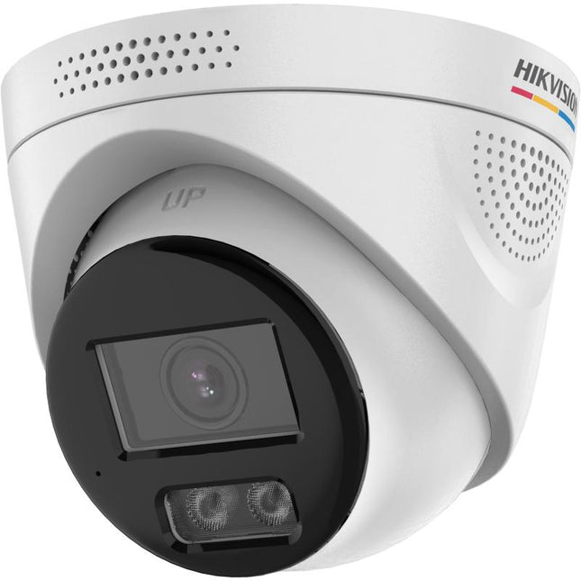 Kamerë IP Hikvision DS-2CD1347G3H-LIUF/SRB ColorVu 3.0 4MP me imazh me ngjyra 24/7, Motion Detection 3.0, audio me dy drejtime, mikrofon dhe altoparlant të integruar, Smart Hybrid Light deri në 30 metra, slot microSD 512GB, IP67, ideale për shtëpi dhe biznese në Shqipëri.