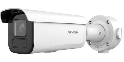 Kamerë IP Hikvision DS-2CD3643G2-IZSU(B) 4MP AcuSense me lente motorike 2.7–13.5 mm, IR deri në 60 metra, mikrofon të integruar, WDR 120 dB, H.265+, IP67, IK10 dhe mbështetje për kartë microSD deri në 512GB, ideale për biznese, magazina dhe sisteme sigurie në Shqipëri.