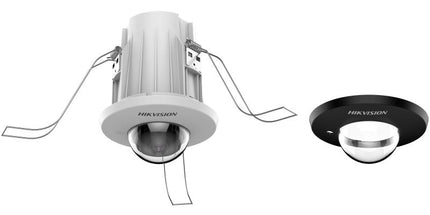 Kamerë IP Mini Dome Hikvision AcuSense DS-2CD2E43G2-U 4MP për montim në tavan, me AcuSense për dallimin e njerëzve dhe automjeteve, mikrofon të integruar, WDR 120 dB, kompresim H.265+, mbështetje për kartë microSD deri në 512GB dhe PoE, ideale për monitorim profesional të ambienteve të brendshme në Shqipëri. 