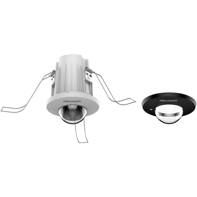 Kamerë IP Mini Dome Hikvision AcuSense DS-2CD2E43G2-U 4MP për montim në tavan, me AcuSense për dallimin e njerëzve dhe automjeteve, mikrofon të integruar, WDR 120 dB, kompresim H.265+, mbështetje për kartë microSD deri në 512GB dhe PoE, ideale për monitorim profesional të ambienteve të brendshme në Shqipëri. 