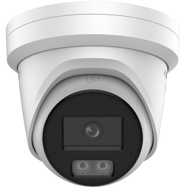 Kamerë IP Turret Hikvision ColorVu DS-2CD2347G3-LI2UY 4MP me ColorVu 3.0, Smart Hybrid Light, HikAI-ISP, mikrofon të dyfishtë të integruar, WDR 130 dB, H.265+, zbulim inteligjent të personave dhe automjeteve, mbështetje microSD deri në 512GB, IP67 dhe NEMA 4X, ideale për sisteme profesionale sigurie në Shqipëri.
