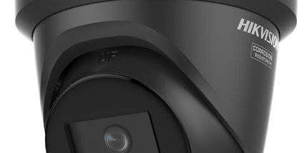 Kamerë IP Turret Hikvision ColorVu DS-2CD2347G3-LI2UY 4MP me ColorVu 3.0, Smart Hybrid Light, HikAI-ISP, mikrofon të dyfishtë të integruar, WDR 130 dB, H.265+, zbulim inteligjent të personave dhe automjeteve, mbështetje microSD deri në 512GB, IP67 dhe NEMA 4X, ideale për sisteme profesionale sigurie në Shqipëri.