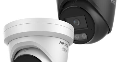 Kamerë IP Turret Hikvision ColorVu DS-2CD2347G3-LI2UY 4MP me ColorVu 3.0, Smart Hybrid Light, HikAI-ISP, mikrofon të dyfishtë të integruar, WDR 130 dB, H.265+, zbulim inteligjent të personave dhe automjeteve, mbështetje microSD deri në 512GB, IP67 dhe NEMA 4X, ideale për sisteme profesionale sigurie në Shqipëri.