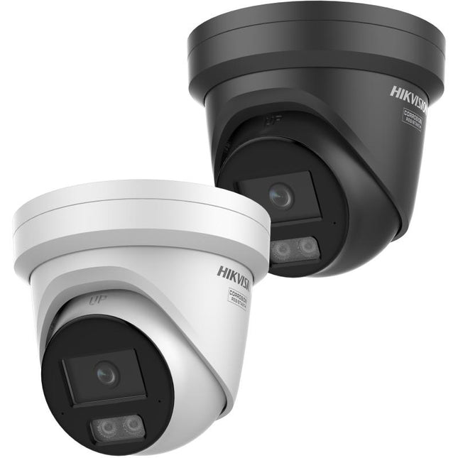 Kamerë IP Turret Hikvision ColorVu DS-2CD2347G3-LI2UY 4MP me ColorVu 3.0, Smart Hybrid Light, HikAI-ISP, mikrofon të dyfishtë të integruar, WDR 130 dB, H.265+, zbulim inteligjent të personave dhe automjeteve, mbështetje microSD deri në 512GB, IP67 dhe NEMA 4X, ideale për sisteme profesionale sigurie në Shqipëri.