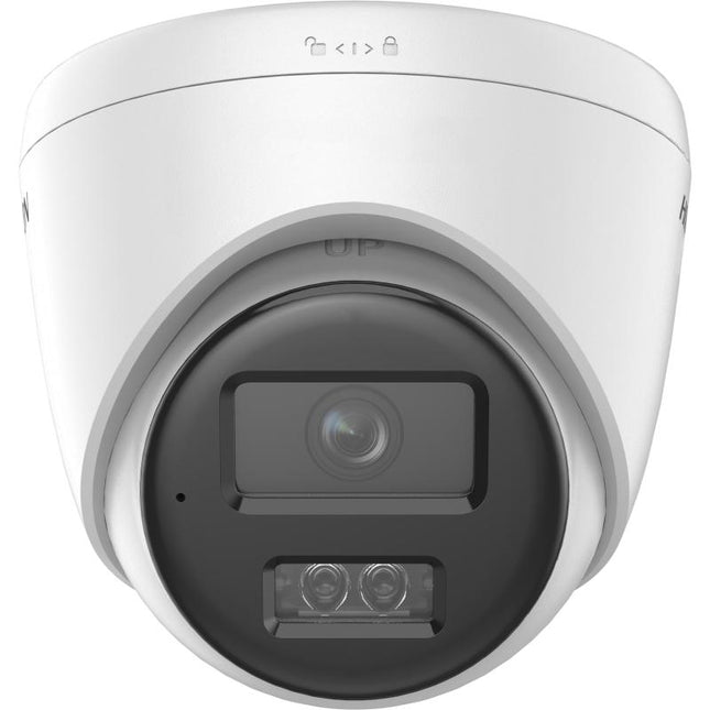 Kamerë IP Turret Hikvision DS-2CD1341G2-LIU 4MP me Smart Hybrid Light, Human Detection, mikrofon të integruar, kompresim H.265+, PoE, mbrojtje IP67 dhe mbështetje për kartë microSD deri në 512GB (versioni -F), ideale për monitorim profesional të shtëpive dhe bizneseve në Shqipëri.