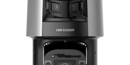 Kamerë PTZ Hikvision TandemVu 4MP DS-2SF8C442MXS-DLW(24F0)(P3) me zoom optik 42X, IR 300m, DarkFighter, pamje me ngjyra 24/7, Auto Tracking dhe zbulim personi fytyre automjeti – kamerë sigurie profesionale Hikvision IP67 në Shqipëri
