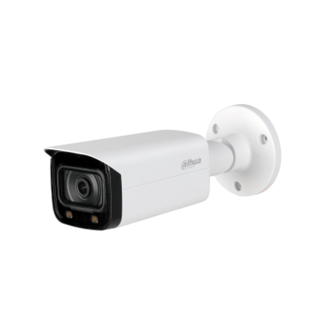 Kamerë Sigurie 2MP Analoge Dahua HAC-HFW2249T-I8-A-LED Full Color Starlight me mikrofon, ndriçim LED 40m, lente 3.6mm, WDR 120dB dhe mbrojtje IP67.