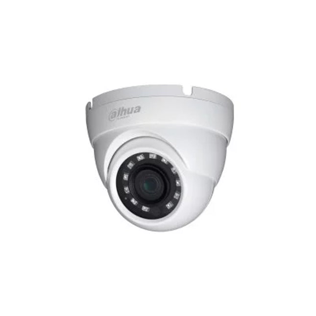 Kamerë Sigurie 2MP Analoge Dome Dahua HAC-HDW1200MP me lente 3.6mm, Full HD 1080P, infra të kuqe Smart IR 30m, trup metalik dhe mbrojtje IP67.