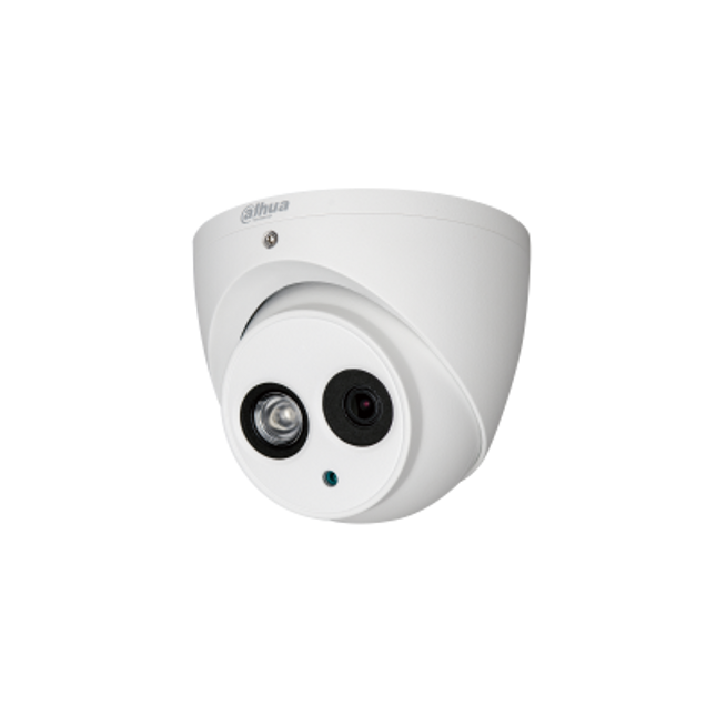 Kamerë Sigurie 2MP Analoge Dome Dahua HAC-HDW1220EM-A me mikrofon të integruar, lente 3.6mm, Full HD 1080P, infra të kuqe 50m dhe IP67.