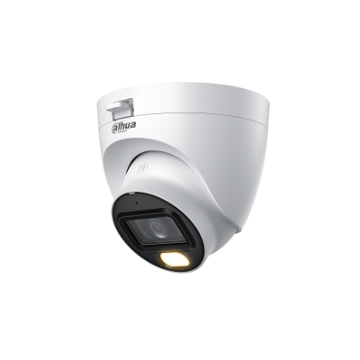 Kamerë Sigurie 2MP Analoge Dome Dahua HAC-HDW1239TLQP-LED S3 Full Color me pamje me ngjyra 24/7, Smart Light+ 30m, WDR 130dB, Super Adapt dhe IP67.