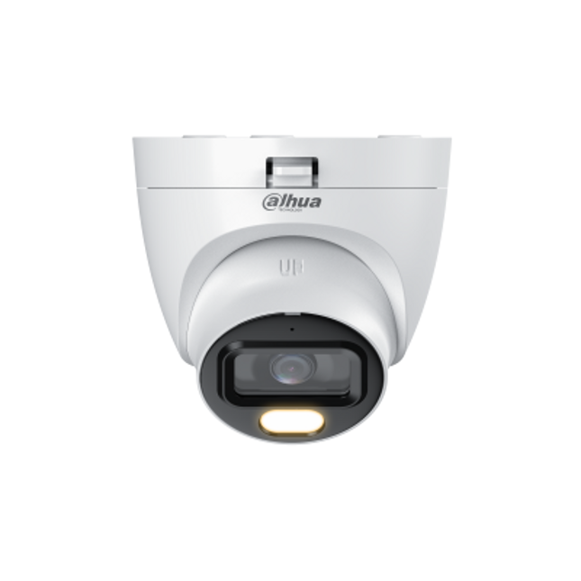 Kamerë Sigurie 2MP Analoge Dome Dahua HAC-HDW1239TLQP-LED S3 Full Color me pamje me ngjyra 24/7, Smart Light+ 30m, WDR 130dB, Super Adapt dhe IP67.