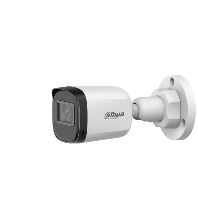 Kamerë Sigurie 5MP Analoge Dahua HAC-B1A51P-U S2 Cooper Series, Smart IR 30m, lente 3.6mm, teknologji HDCVI, mbrojtje IP67 për ambiente të jashtme dhe të brendshme.