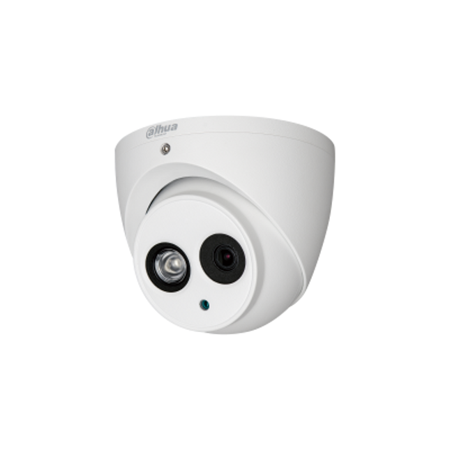 Kamerë Sigurie 5MP Analoge Dome Dahua HAC-HDW1500EM-A me mikrofon të integruar, Smart IR 50m, lente 3.6mm dhe mbrojtje IP67.
